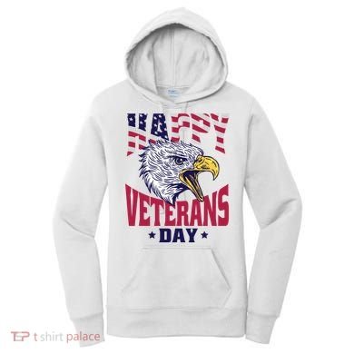 Happy Veterans Day Eagle Women's Hoodie