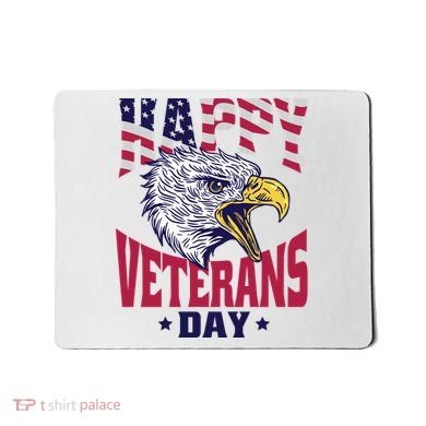 Happy Veterans Day Eagle Mousepad