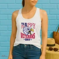 Happy Veterans Day Eagle Women's Tank Top thumb 2
