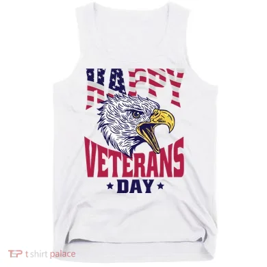 Happy Veterans Day Eagle Tank Top
