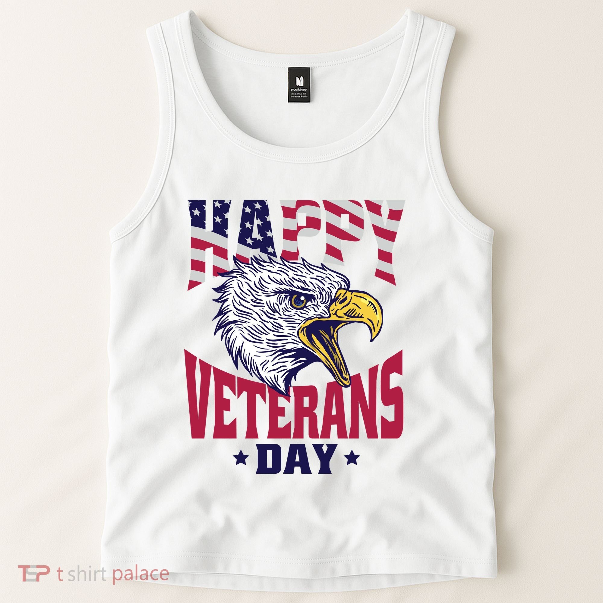 Happy Veterans Day Eagle Tank Top