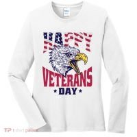 Happy Veterans Day Eagle Women's Long Sleeve Shirt thumb 0