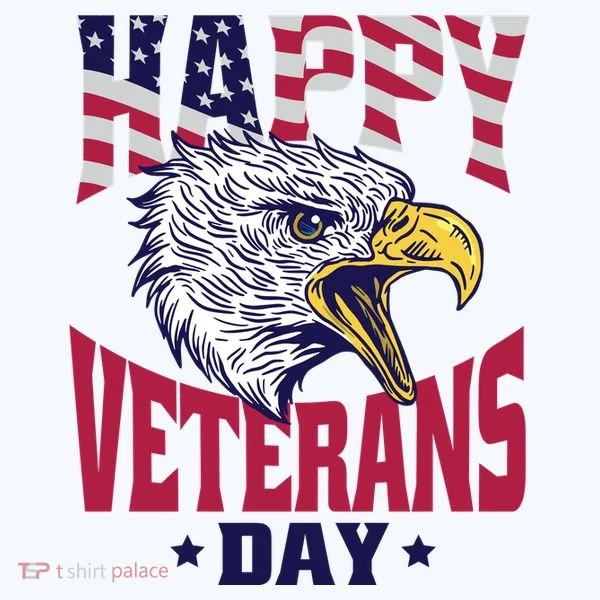 Happy Veterans Day Eagle Women's Long Sleeve Shirt
