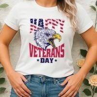 Happy Veterans Day Eagle Women's T-Shirt thumb 2