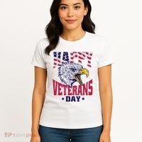 Happy Veterans Day Eagle Women's T-Shirt thumb 4
