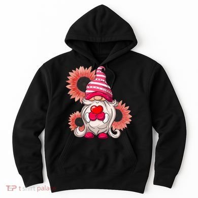 Happy Valentine's Day Gnome Sunflower Hoodie