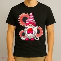Happy Valentine's Day Gnome Sunflower T-Shirt thumb 3