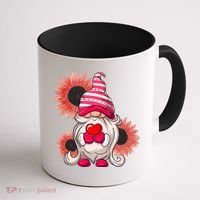 Happy Valentine's Day Gnome Sunflower Coffee Mug thumb 1