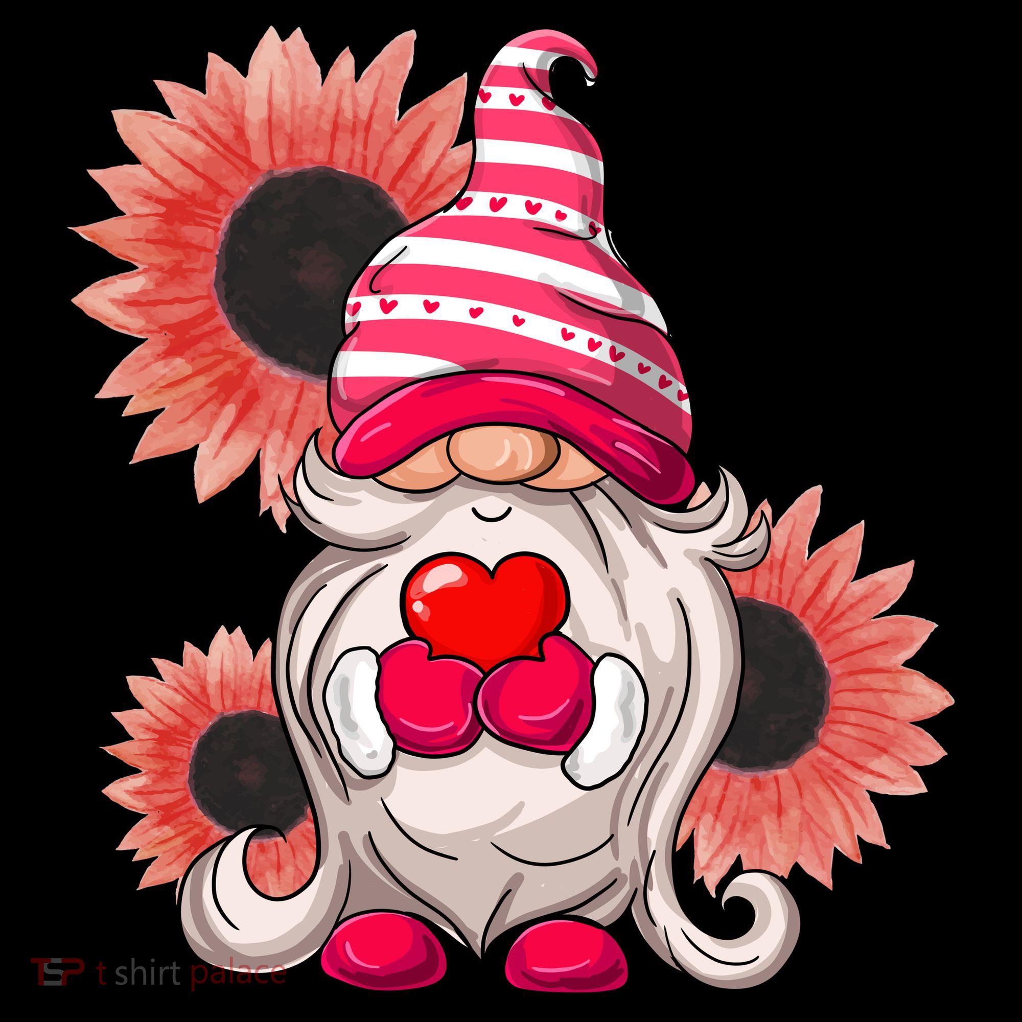 Happy Valentine's Day Gnome Sunflower Coffee Mug