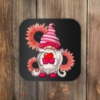 Happy Valentine's Day Gnome Sunflower Coaster thumb 0
