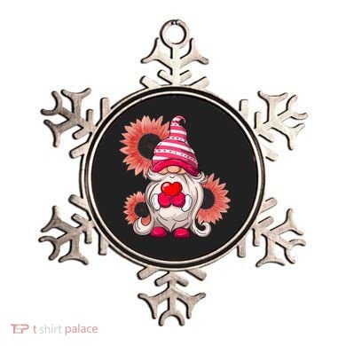 Happy Valentine's Day Gnome Sunflower Ornament