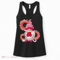 Happy Valentine's Day Gnome Sunflower Women's Tank Top thumb 0