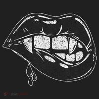 Halloween Vampire Fangs Female Lips Blood Hat thumb 2