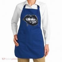 Halloween Vampire Fangs Female Lips Blood Apron thumb 2