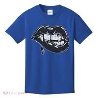 Halloween Vampire Fangs Female Lips Blood Kids T-Shirt thumb 0