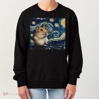 Hamster Van Gogh Style Starry Night Women's Sweatshirt thumb 0