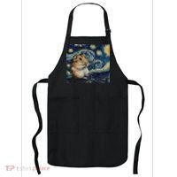 Hamster Van Gogh Style Starry Night Apron thumb 0