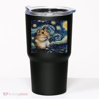 Hamster Van Gogh Style Starry Night Tumbler thumb 0