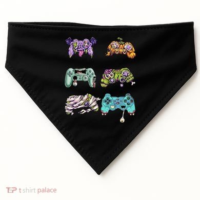Halloween Video Gaming Controller USA-Made Doggie Bandana