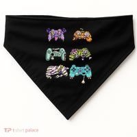 Halloween Video Gaming Controller USA-Made Doggie Bandana thumb 0