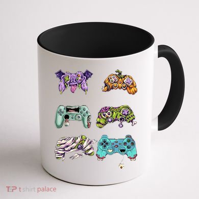 Halloween Video Gaming Controller Coffee Mug back