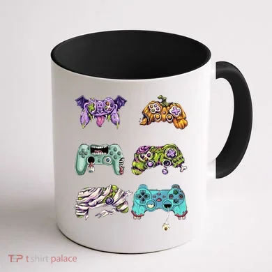 Halloween Video Gaming Controller Coffee Mug back