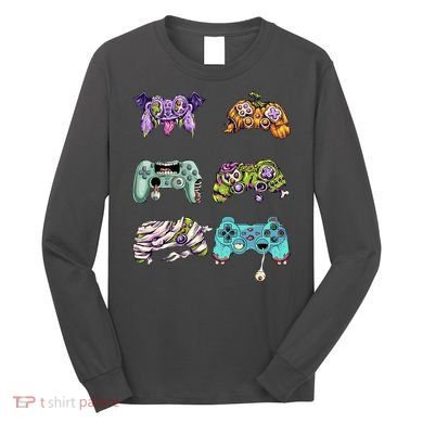 Halloween Video Gaming Controller Long Sleeve Shirt