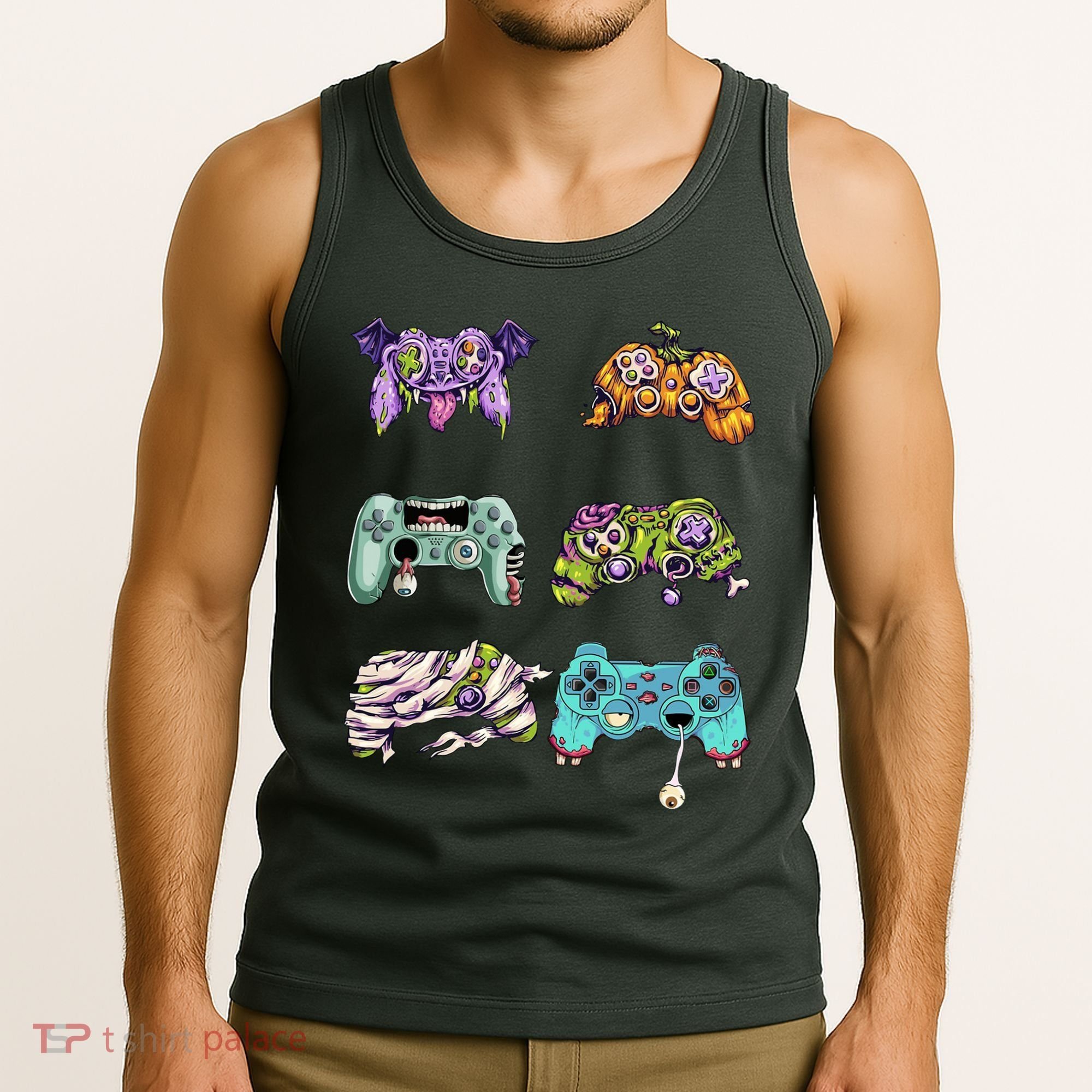 Halloween Video Gaming Controller Tank Top