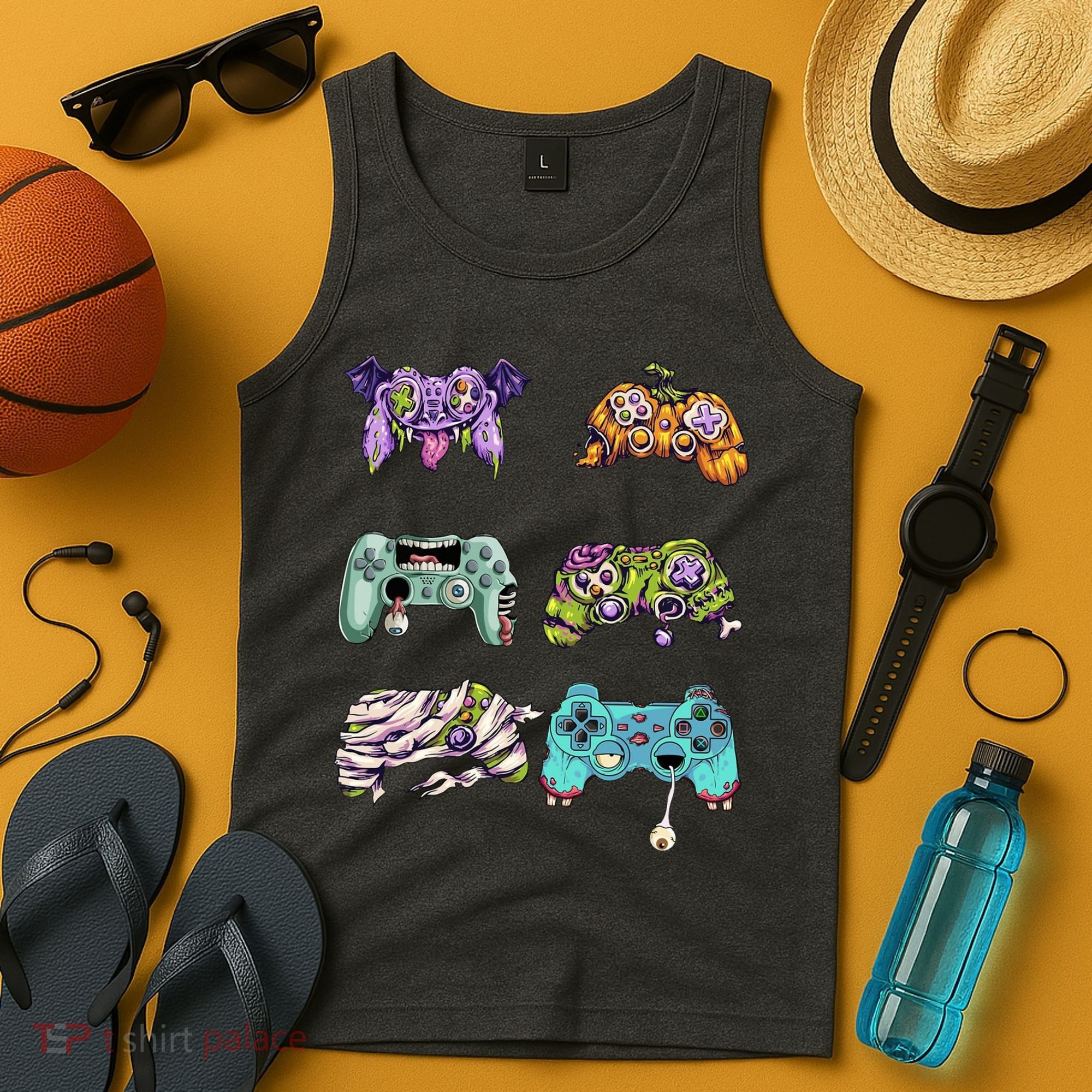 Halloween Video Gaming Controller Tank Top