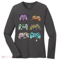 Halloween Video Gaming Controller Women's Long Sleeve Shirt thumb 0