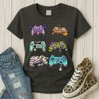 Halloween Video Gaming Controller Women's T-Shirt thumb 3