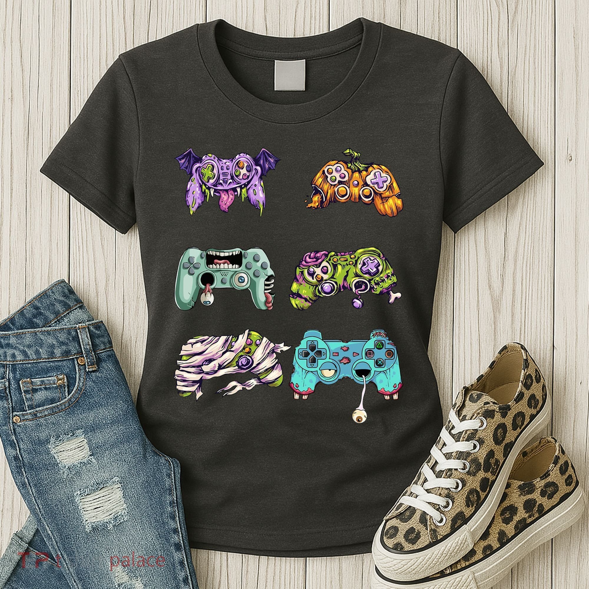 Halloween Video Gaming Controller Women's T-Shirt