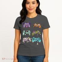 Halloween Video Gaming Controller Women's T-Shirt thumb 4
