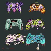 Halloween Video Gaming Controller Women's T-Shirt thumb 6