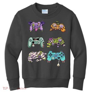 Halloween Video Gaming Controller Kids Sweatshirt