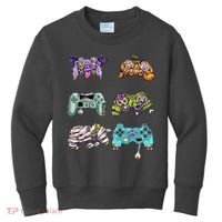 Halloween Video Gaming Controller Kids Sweatshirt thumb 0