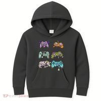 Halloween Video Gaming Controller Kids Hoodie thumb 0