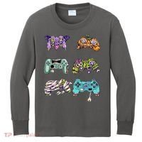 Halloween Video Gaming Controller Kids Long Sleeve Shirt thumb 0