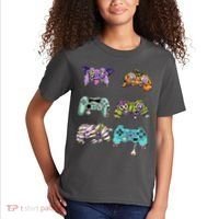 Halloween Video Gaming Controller Kids T-Shirt thumb 2
