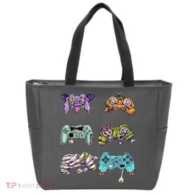 Halloween Video Gaming Controller Tote Bag