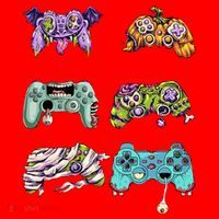 Halloween Video Gaming Controller Santa Hat thumb 1