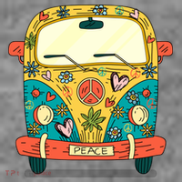 Hippie Van Toddler Hoodie thumb 2