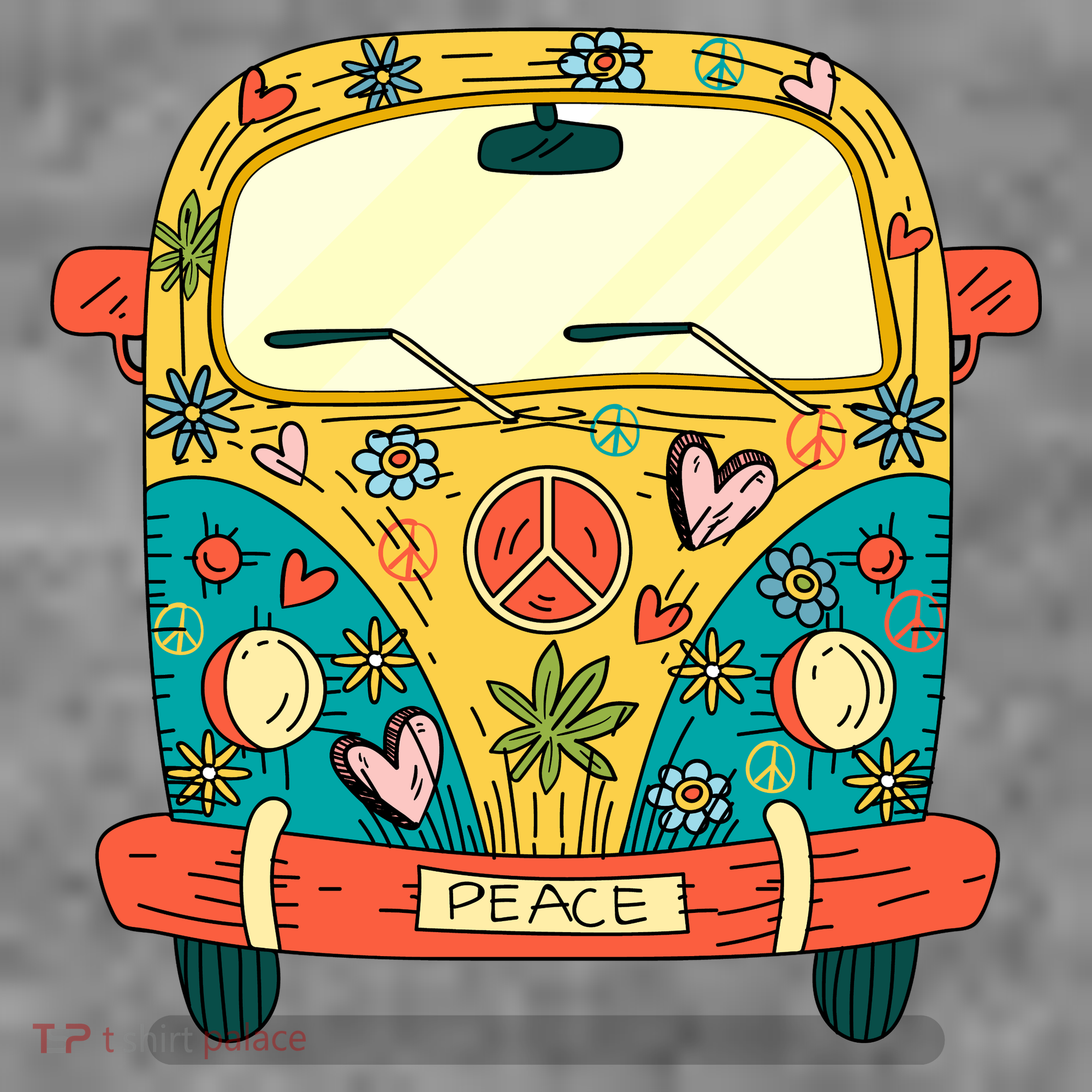 Hippie Van Toddler Hoodie