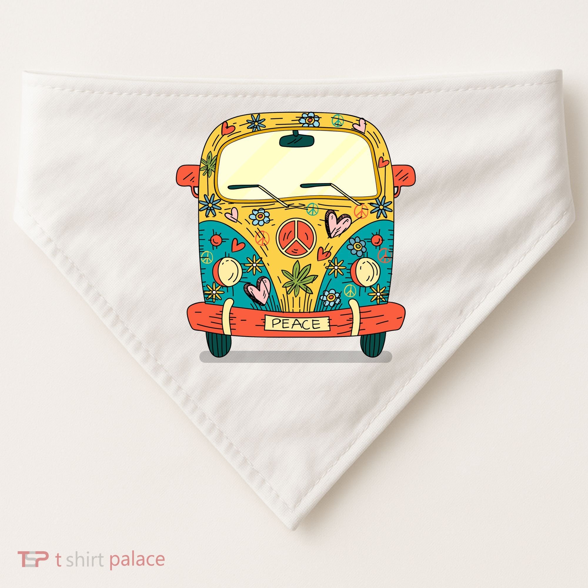 Hippie Van USA-Made Doggie Bandana