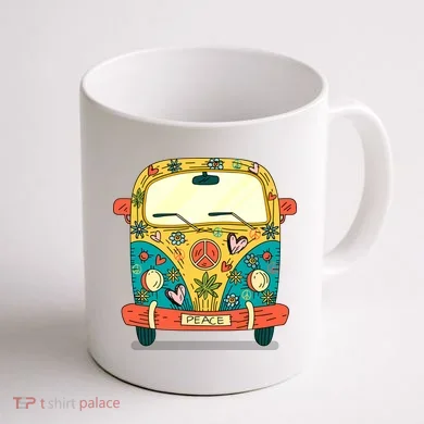 Hippie Van Coffee Mug back