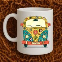 Hippie Van Coffee Mug thumb 2