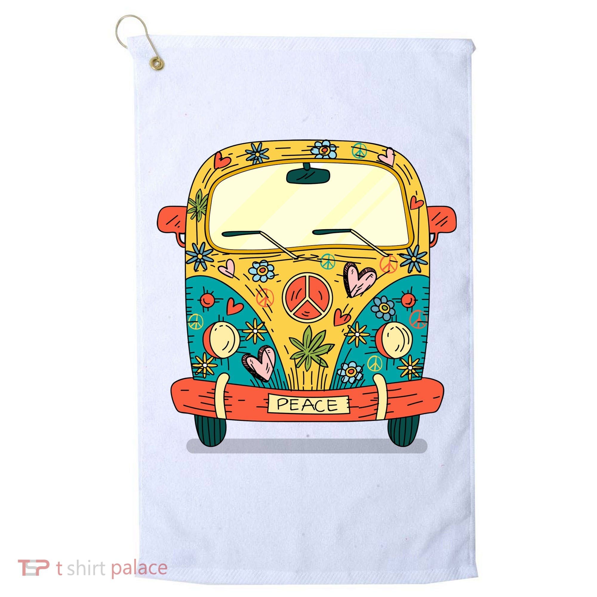 Hippie Van Golf Towel