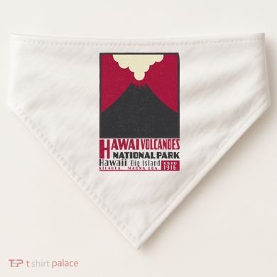 Hawaii Volcanoe National Park USA-Made Doggie Bandana