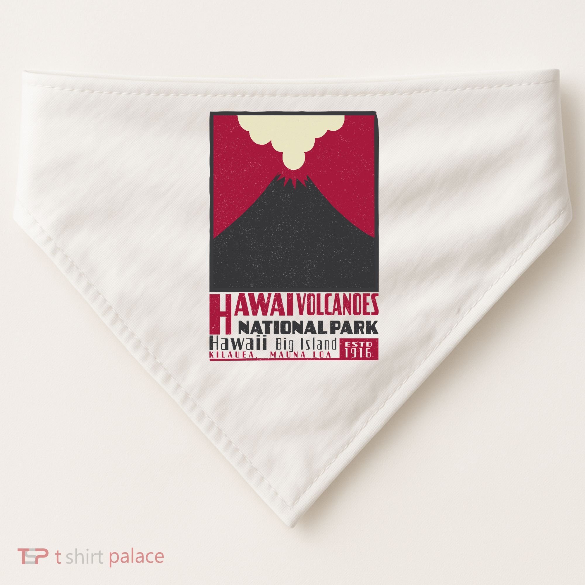 Hawaii Volcanoe National Park USA-Made Doggie Bandana