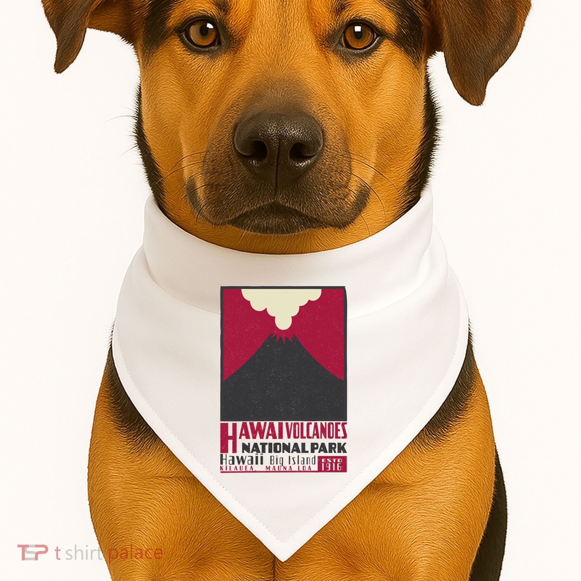 Hawaii Volcanoe National Park USA-Made Doggie Bandana